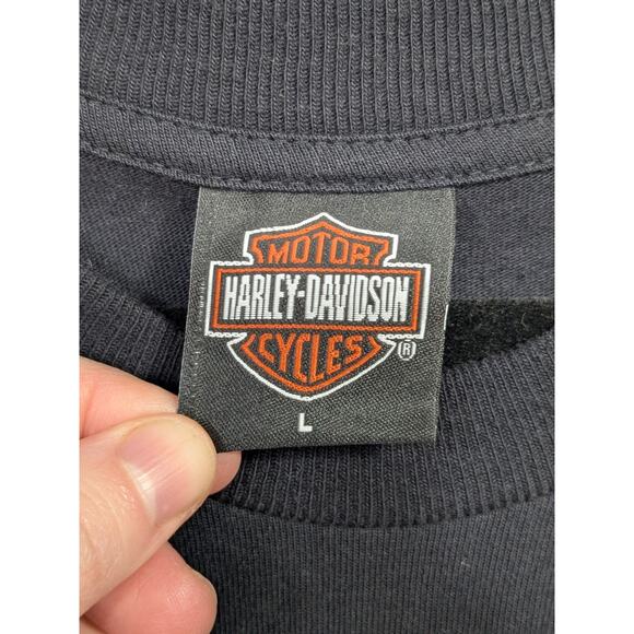 Harley Davidson Sturgis Rally T Shirt Mens Large USA Made Black Hills Tee 2006 - Picture 3 of 10